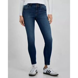 Rewash Mid-Rise Skinny Jeans Indigo Vintage Wash Booty-Lifting Denim‎ Size 15